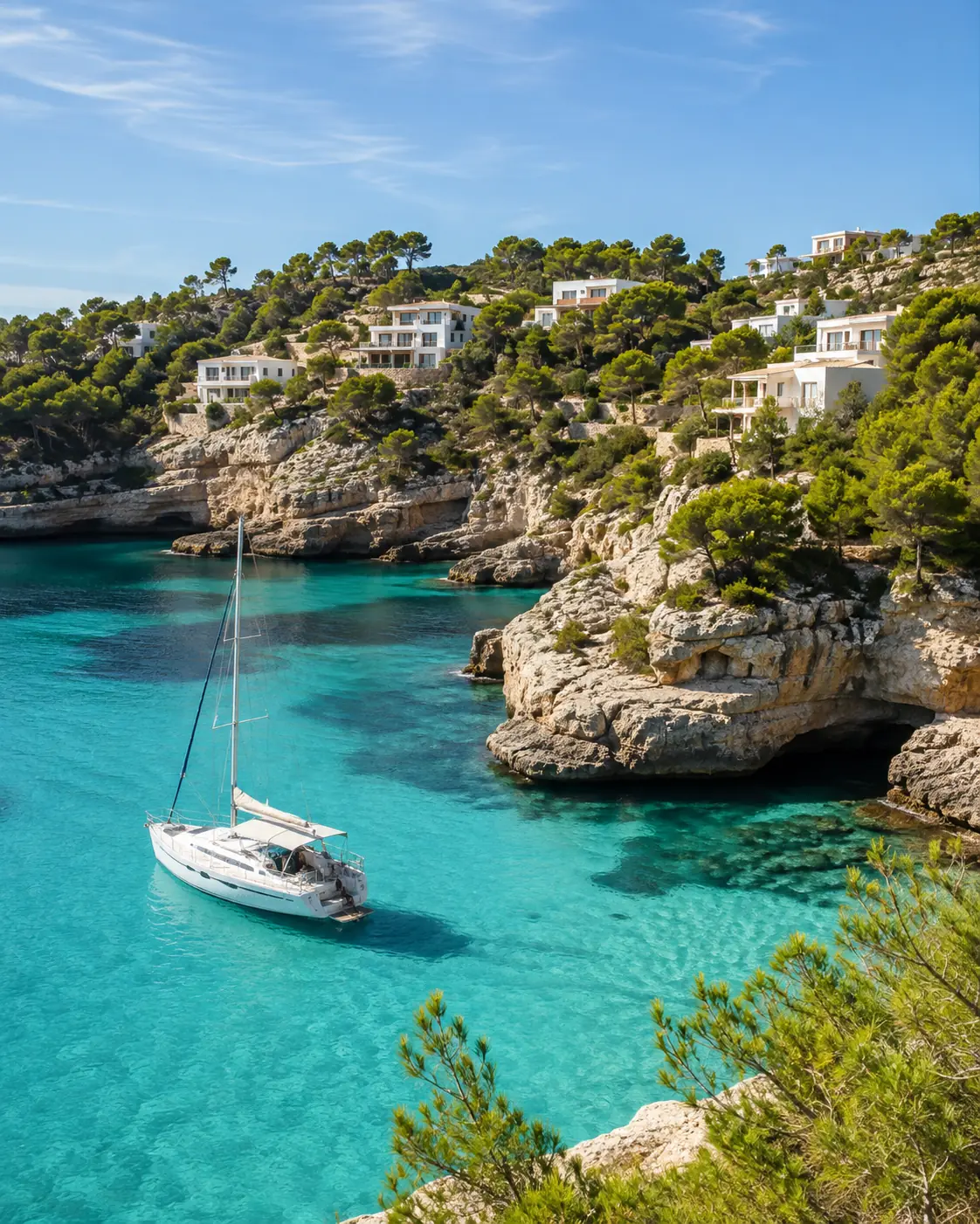 Cinematic view of Balear Islands