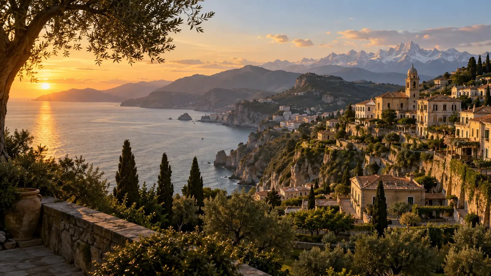 Cinematic view of All of Italy
